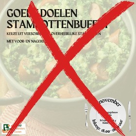 Stamppot buffet gaat niet door